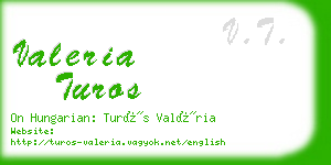 valeria turos business card